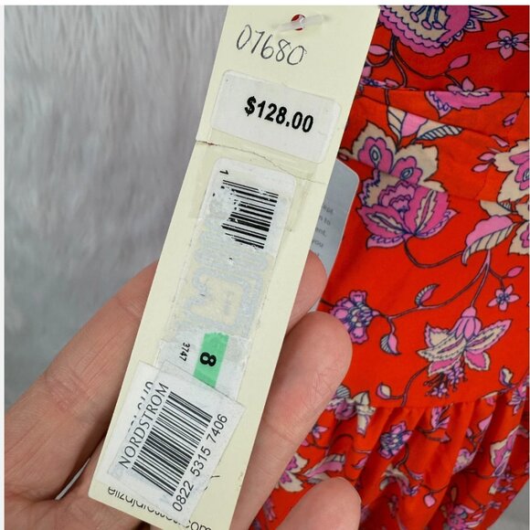 Eliza J Red Floral Midi Dress - Picture 7 of 16